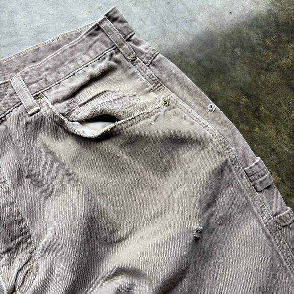 Vintage Baggy Faded Distressed Carhartt Work Pants - Picture 7 of 9